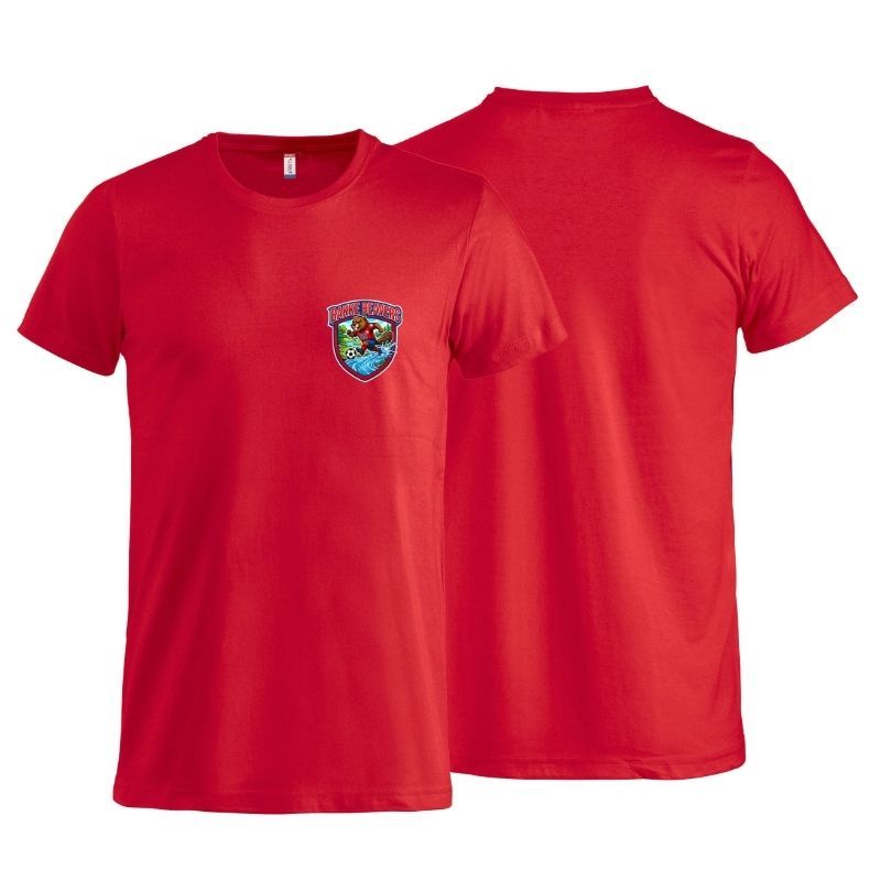 Bakke Beavers - Basic T - Rød - Enkel logo